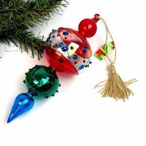 Marquis WATERFORD Christmas Ornament Royal Gem Collection Blown Glass 7.5"